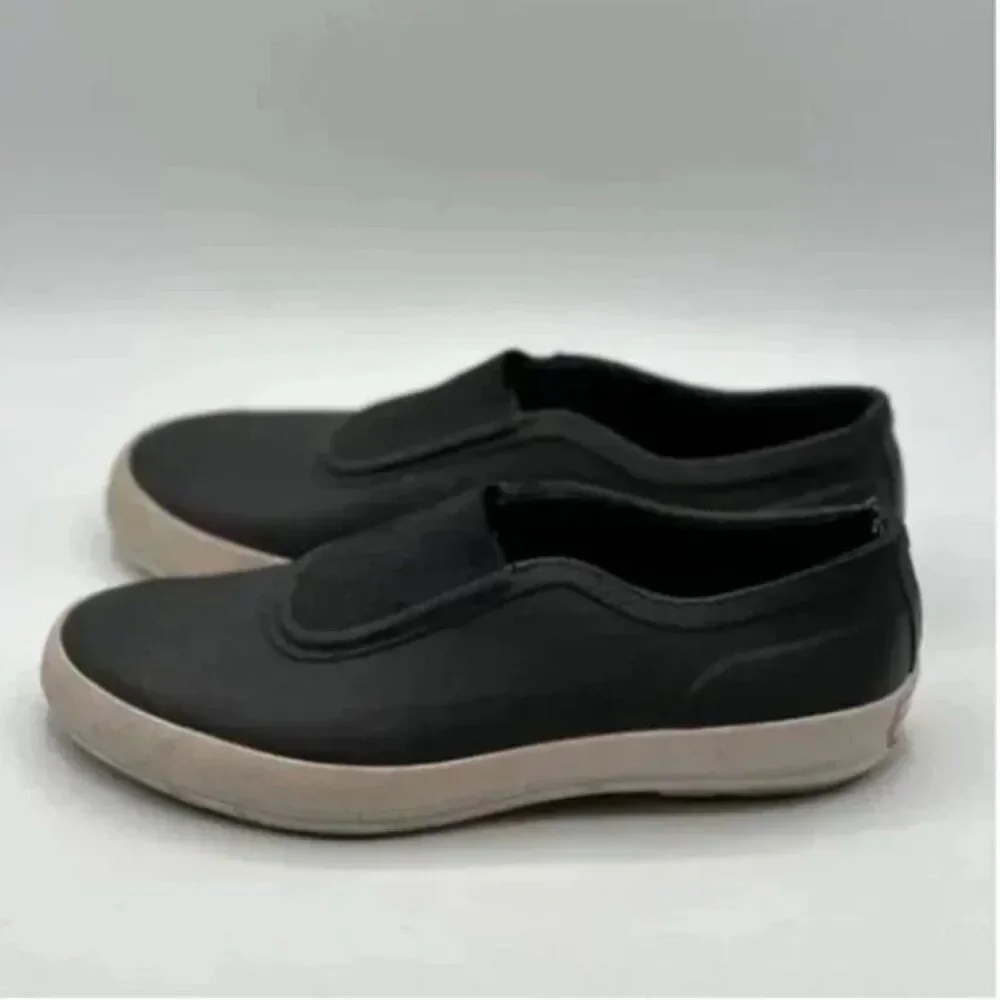 Hunter Original Plimsoll Slip-On Black Rubber Sneaker Size 7